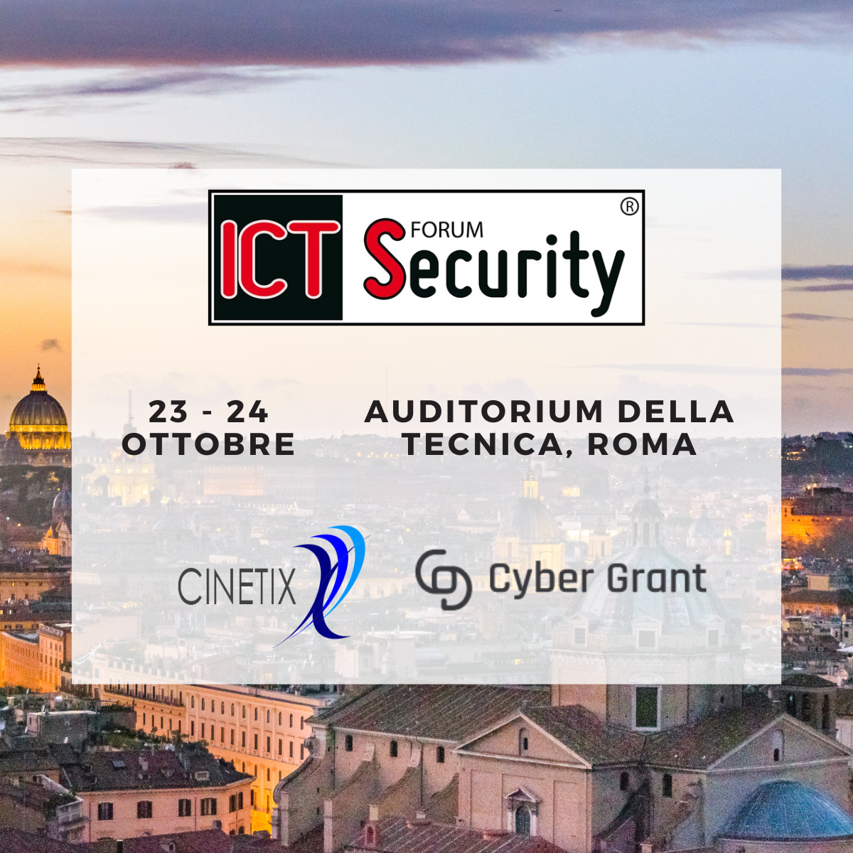 Locandina ICT Security Forum
